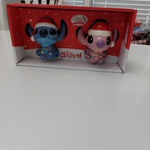 Disney Stitch Christmas Lights Salt & Pepper Shakers